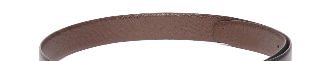 Buy Tommy Hilfiger Men Black & Brown Reversible Leather Solid Belt ...