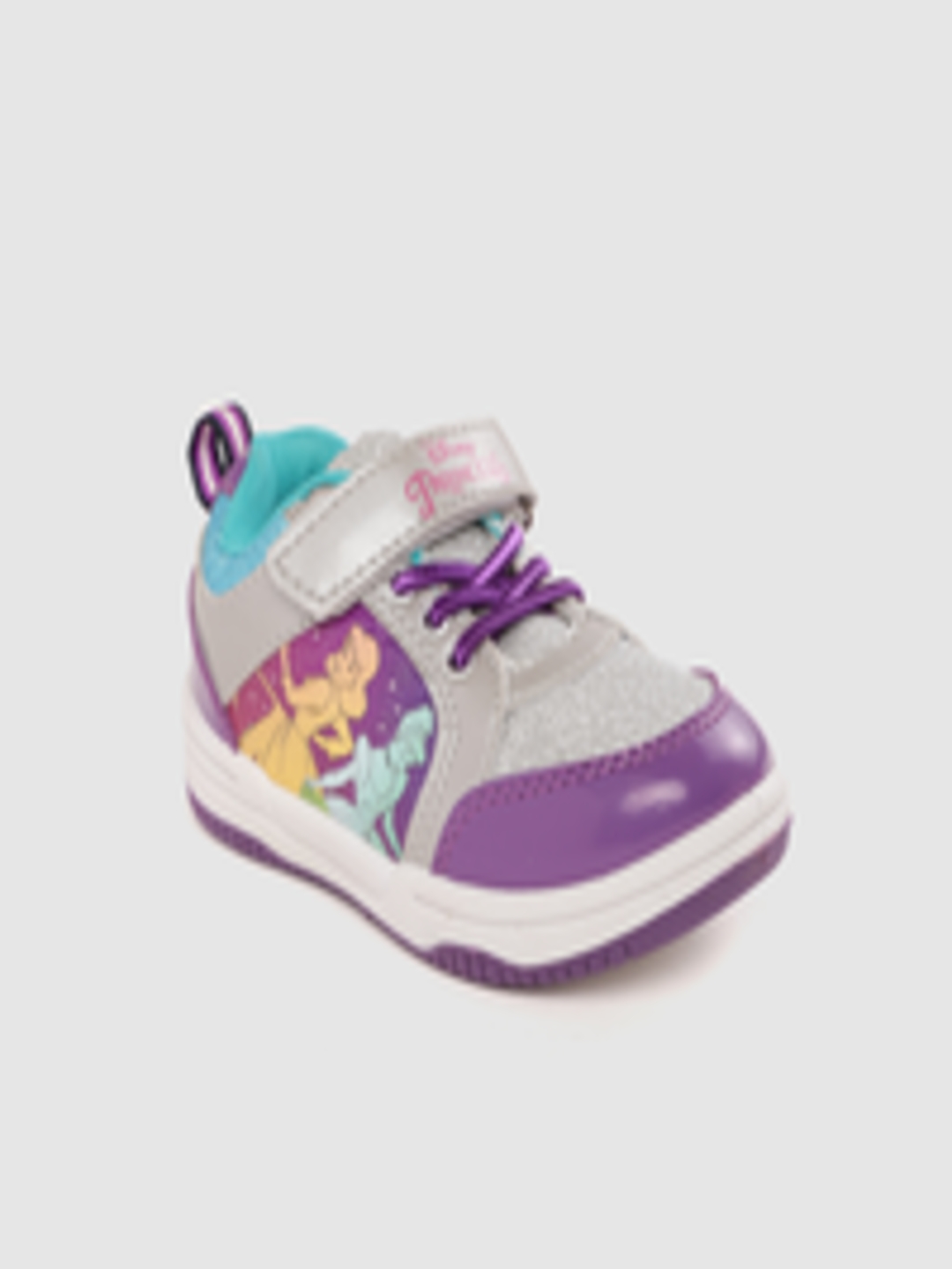 Buy Disney Princess Girls Purple & Silver Toned Sneakers