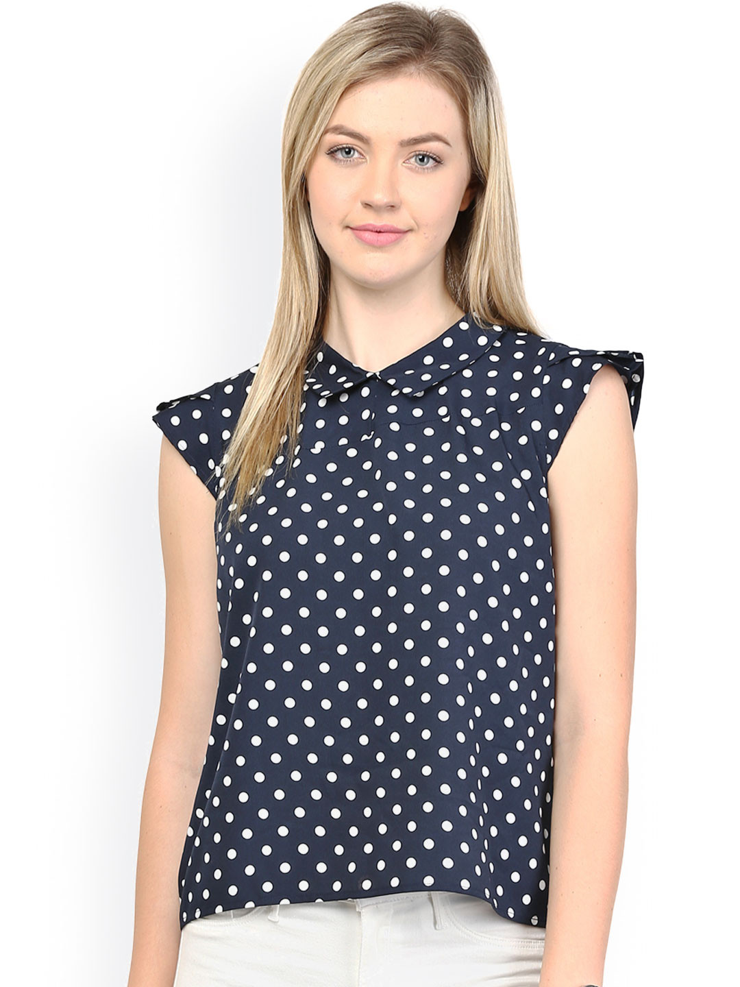 Buy RARE Navy Printed Top - Tops for Women 1109316 | Myntra