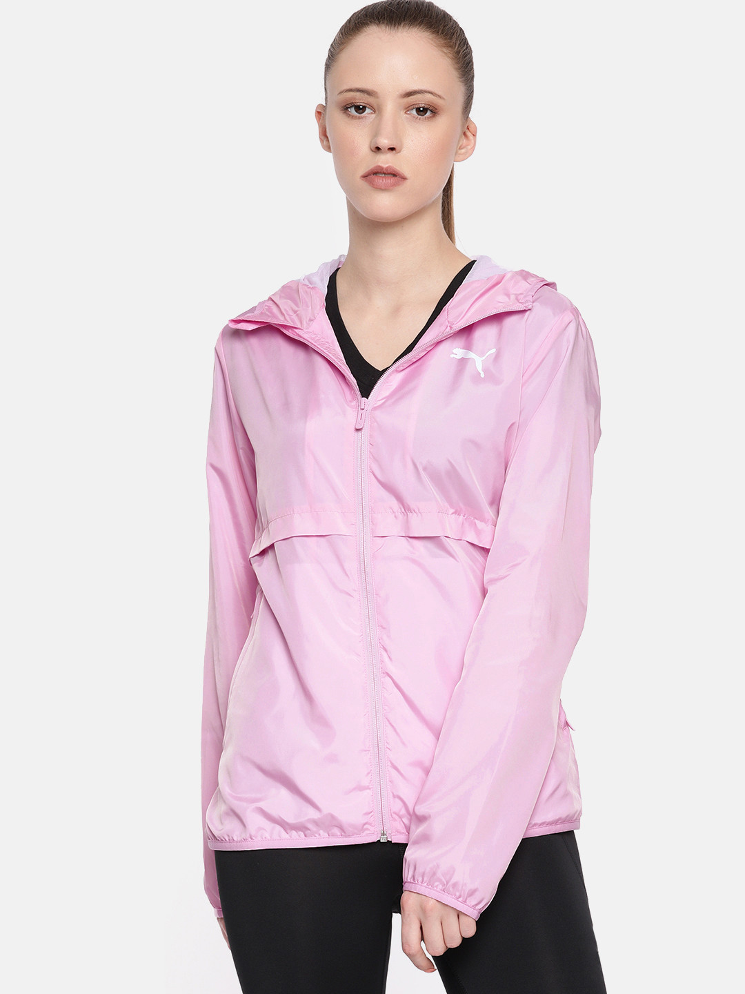 Buy Puma Women Pink Solid Lightweight Sporty Jacket Jackets for Women