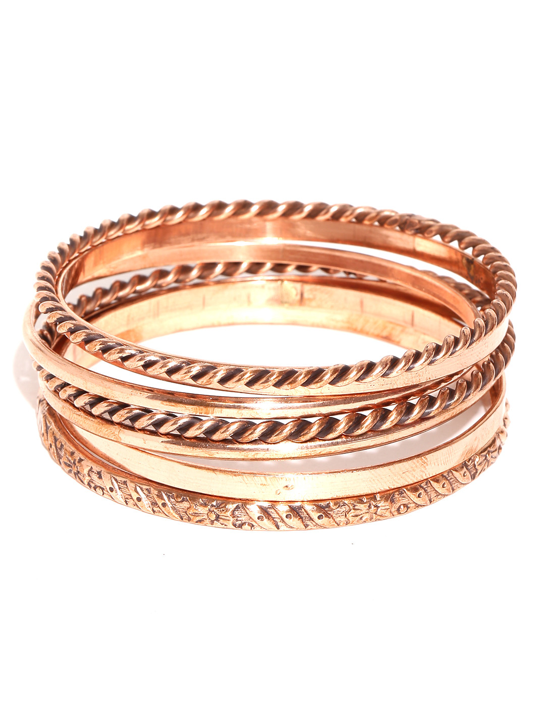 Buy Kalpaveda Set Of 7 Copper Bangles Bangle for Women 1109776 Myntra