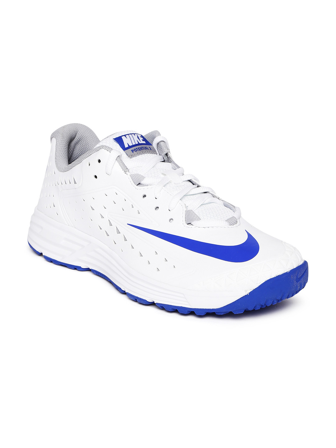 Buy Nike Men White Potential 2 Cricket Shoes Sports Shoes for Men