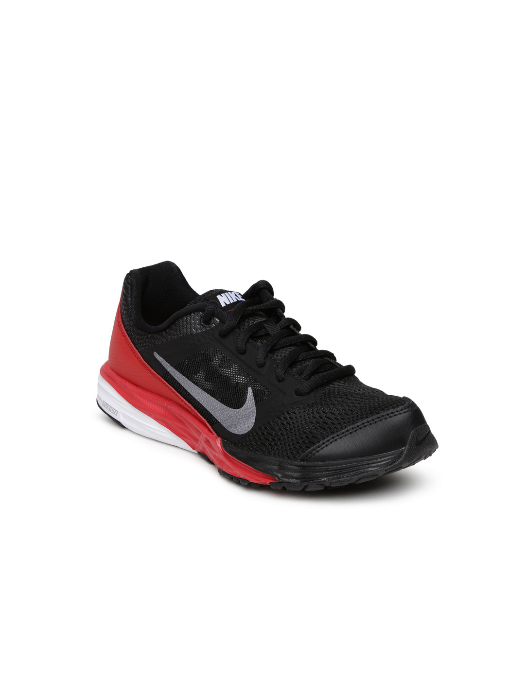Buy Nike Kids Boys Black Tri Fusion Run GS Running Shoes - Sports Shoes ...