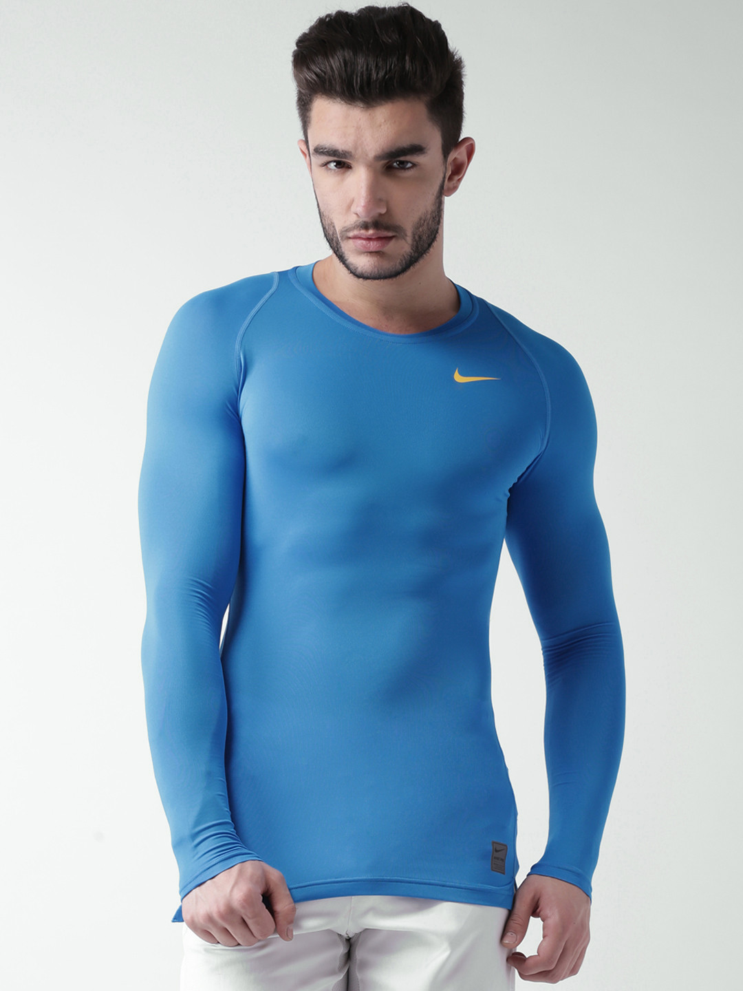 royal blue nike compression shirt
