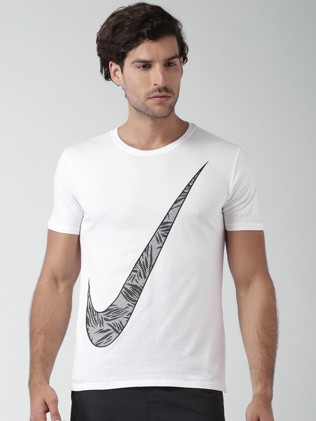 white nike men shirt