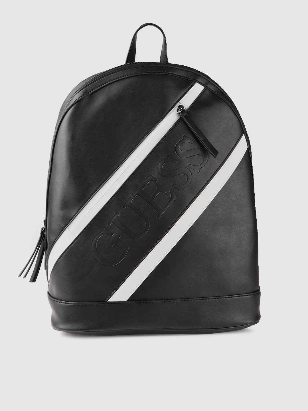 Buy GUESS Women Black Striped Laptop Backpack Backpacks for Women
