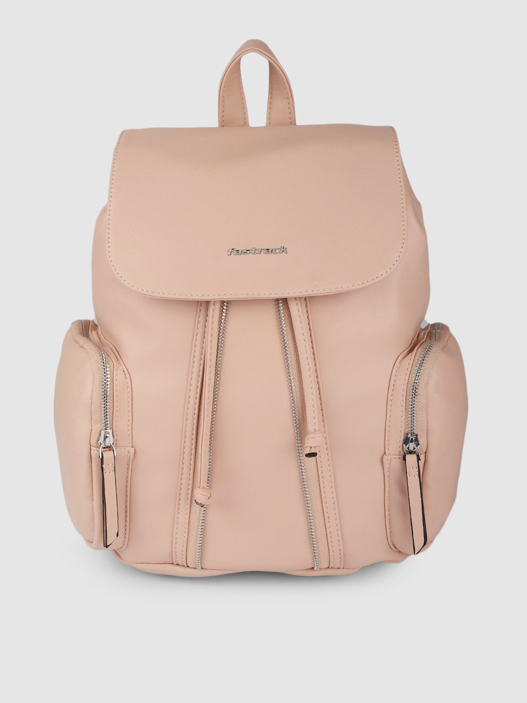 Buy Fastrack Women Pink Solid Backpack Backpacks for Women 11104228