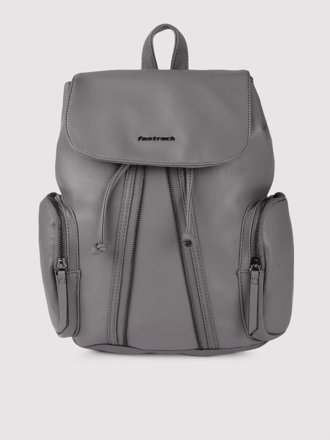 Buy Fastrack Women Grey Solid Backpack Backpacks for Women 11104232