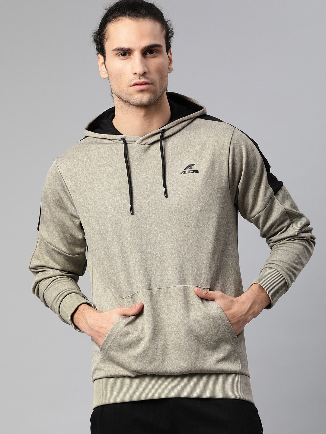 olive green sweatshirt outfit men