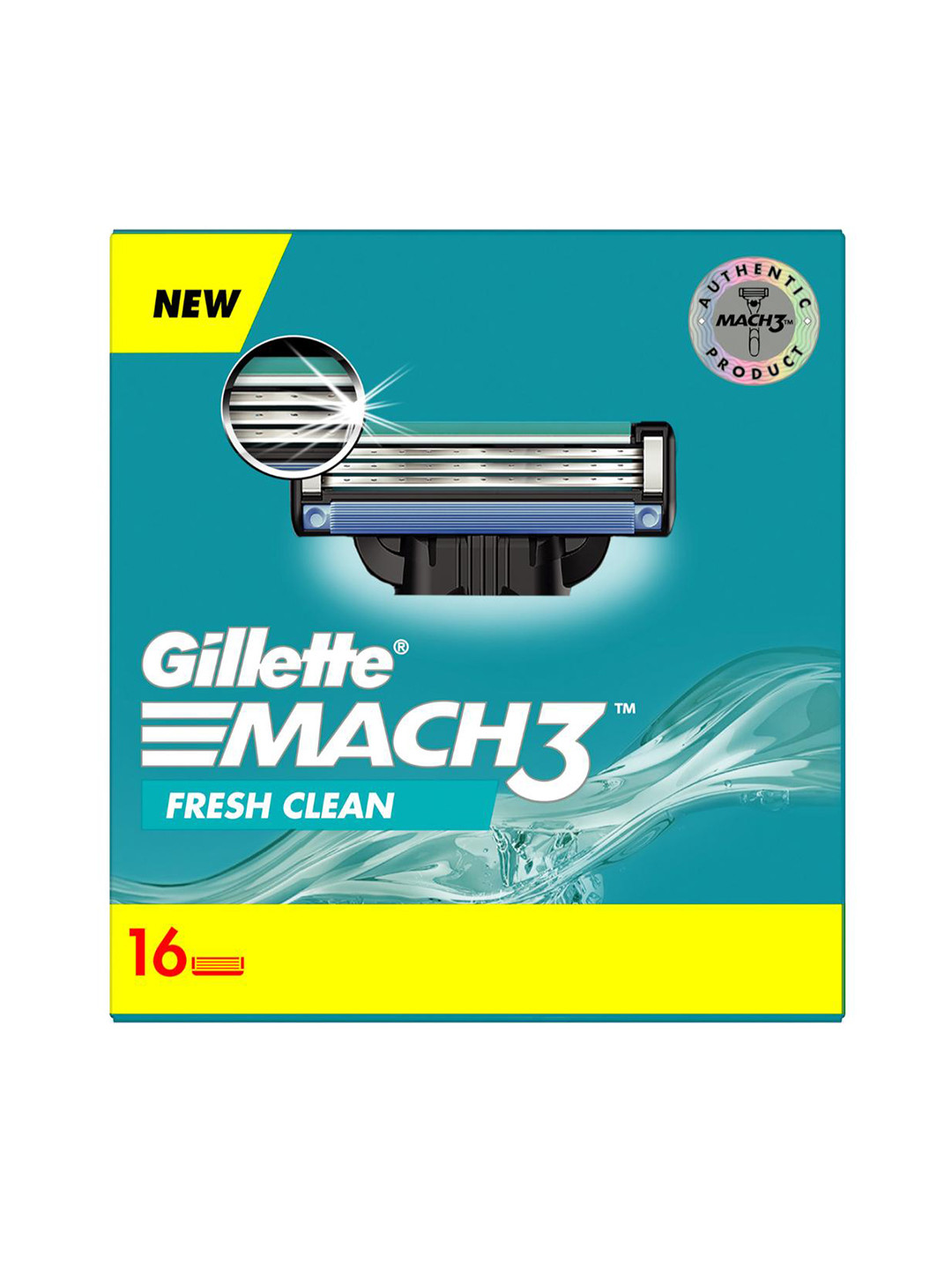 Buy Gillette Set Of 16 Mach3 Shaving Blades Cartridges Razors And