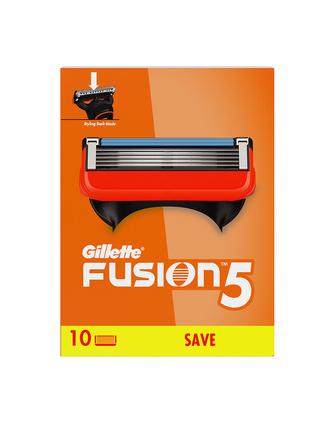 Buy Gillette Men Set Of 10 Fusion Shaving Blade Cartridges Razors And
