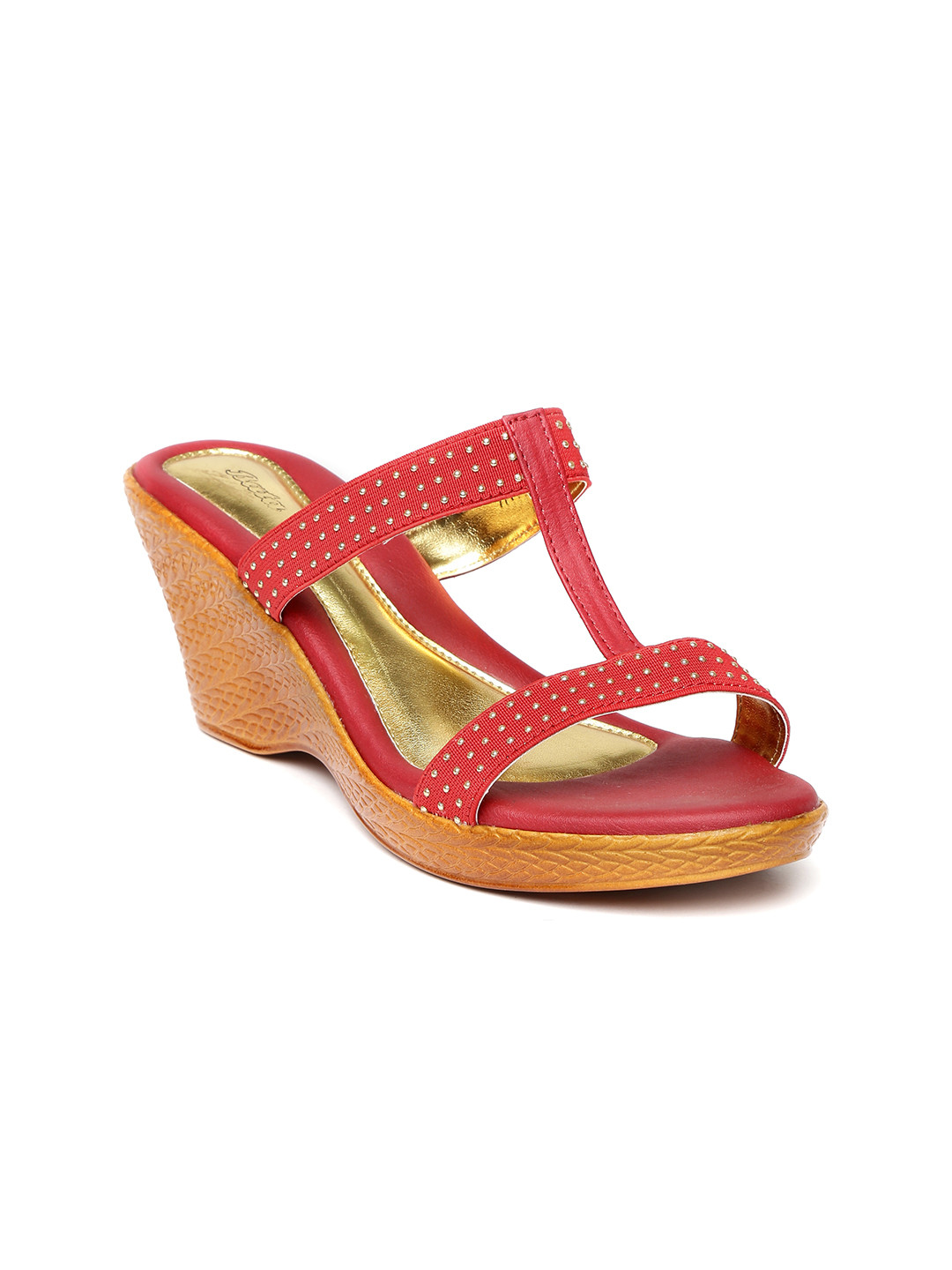 Buy Bata Women Red Wedges Heels for Women 1111240 Myntra