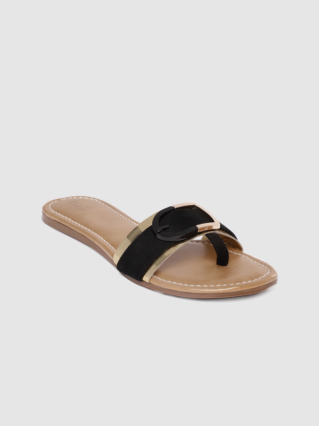 open toe flats myntra