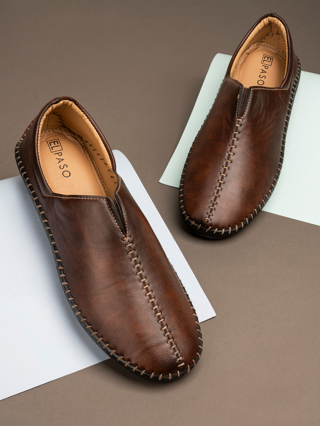 Buy El Paso Men Brown Driving Shoes Casual Shoes for Men 11119650