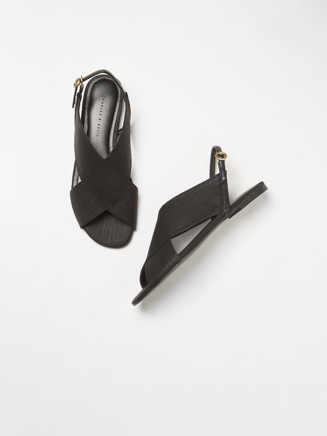charles and keith black flats