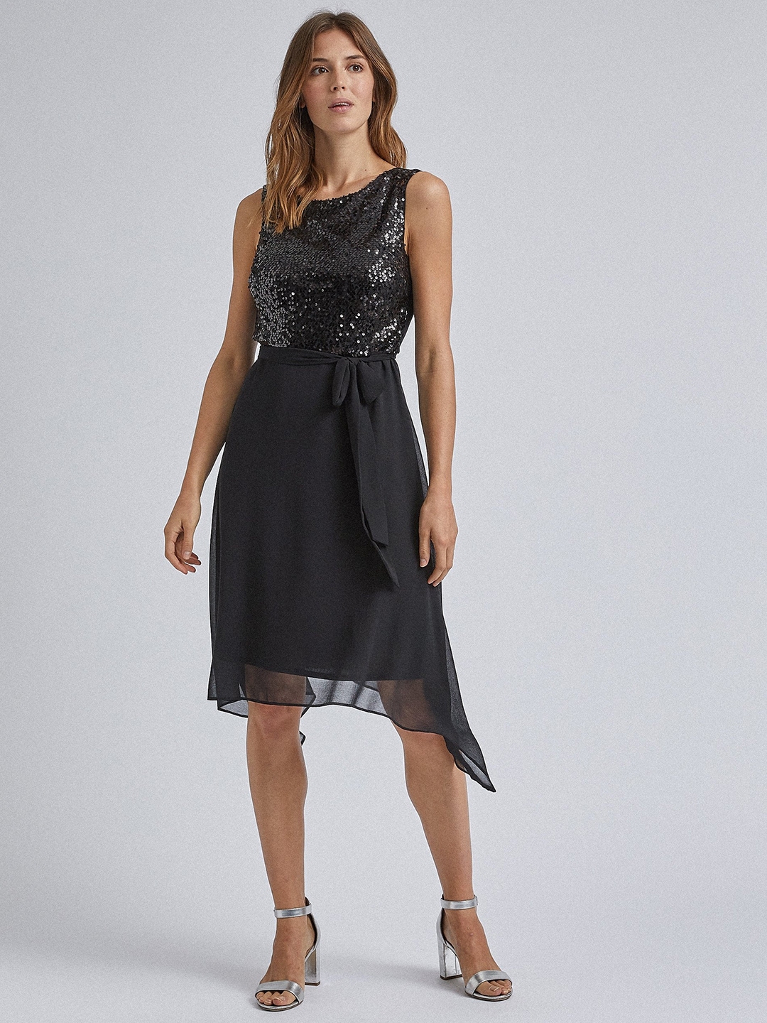 Buy DOROTHY PERKINS Women Black Embellished A Line Dress - Dresses for ...