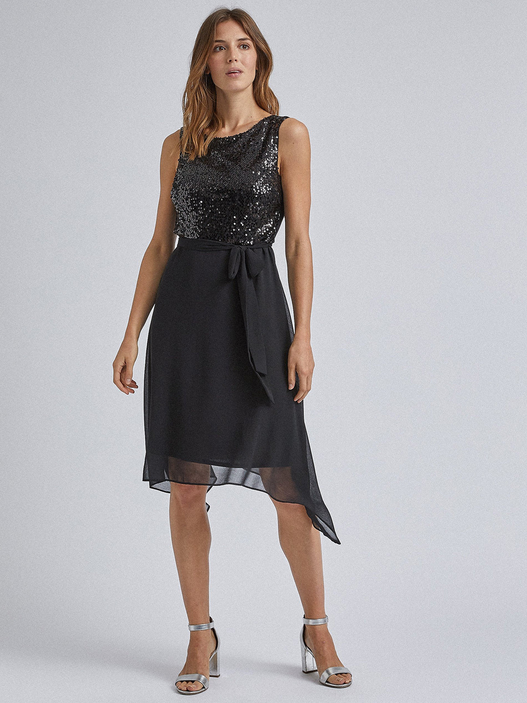Buy DOROTHY PERKINS Women Black Embellished A Line Dress Dresses for