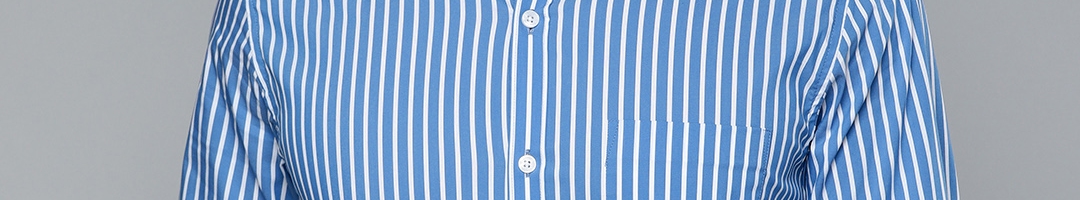 Buy Louis Philippe Men Blue & White Slim Fit Striped Formal Shirt - Shirts for Men 11130900 | Myntra
