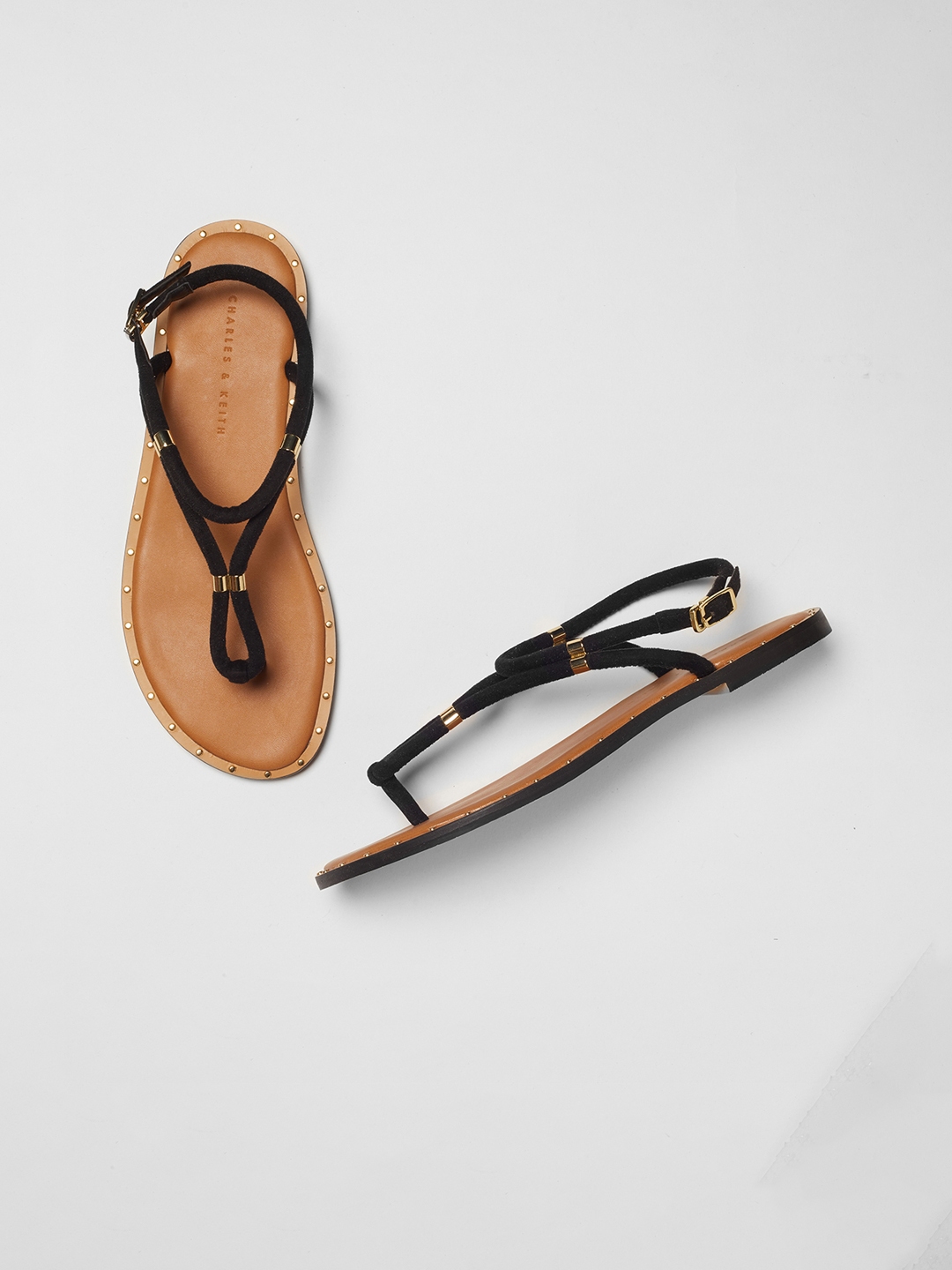 charles and keith black flats