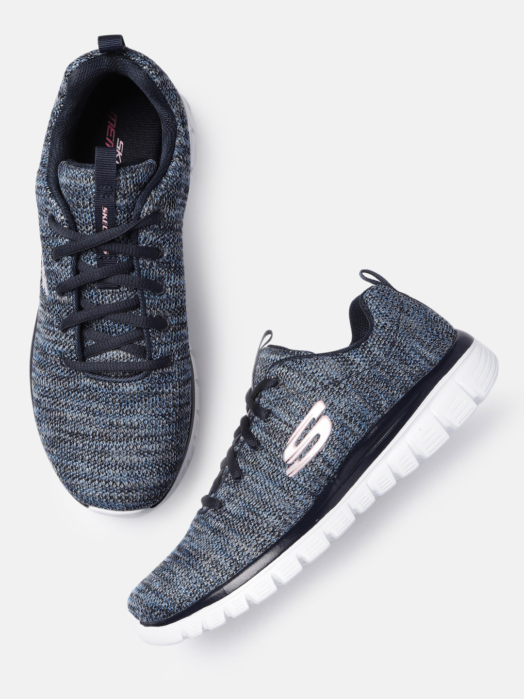 skechers navy blue sneakers