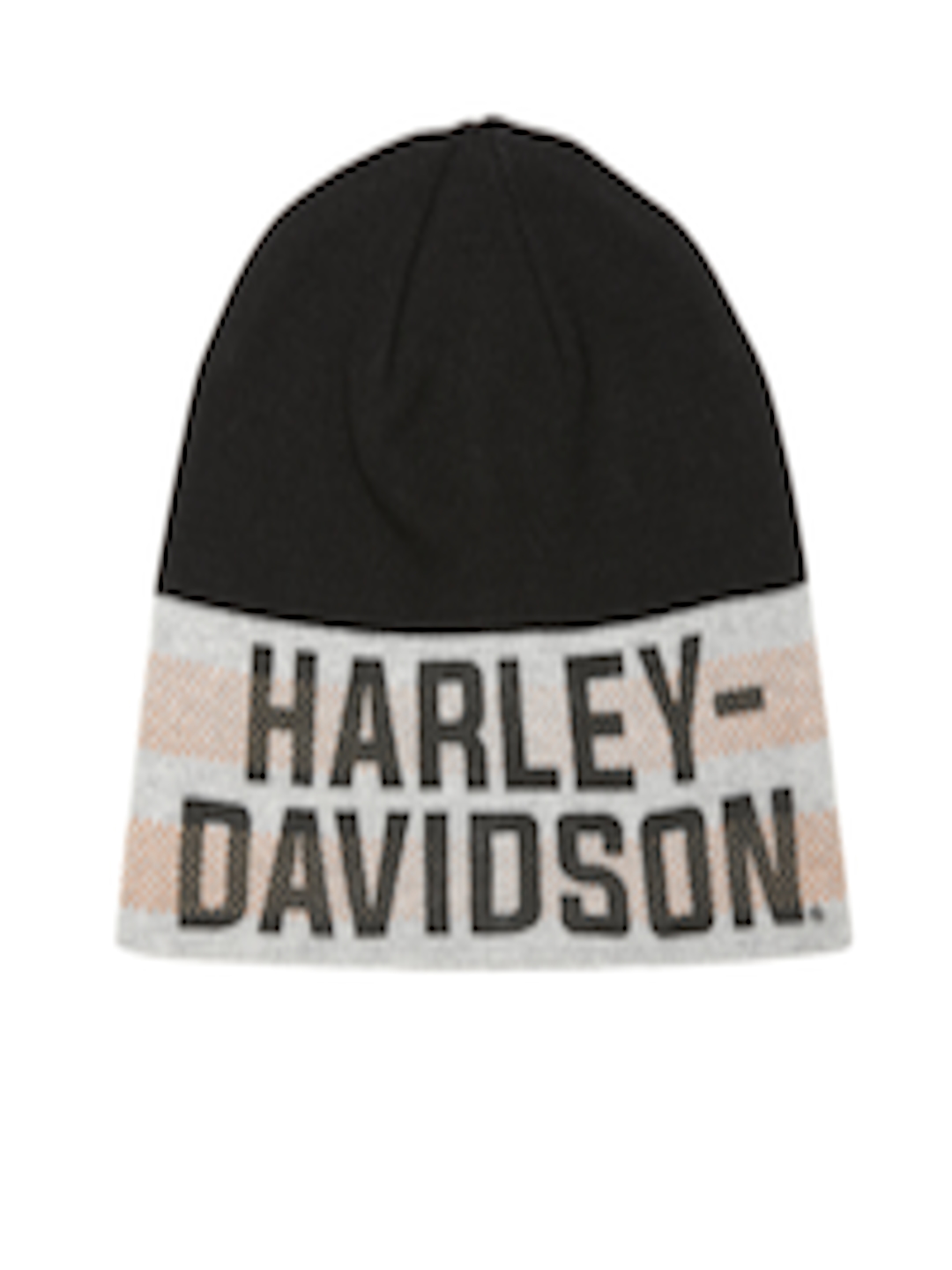 Buy Harley Davidson Men Black & Grey Melange Printed Beanie - Caps for ...