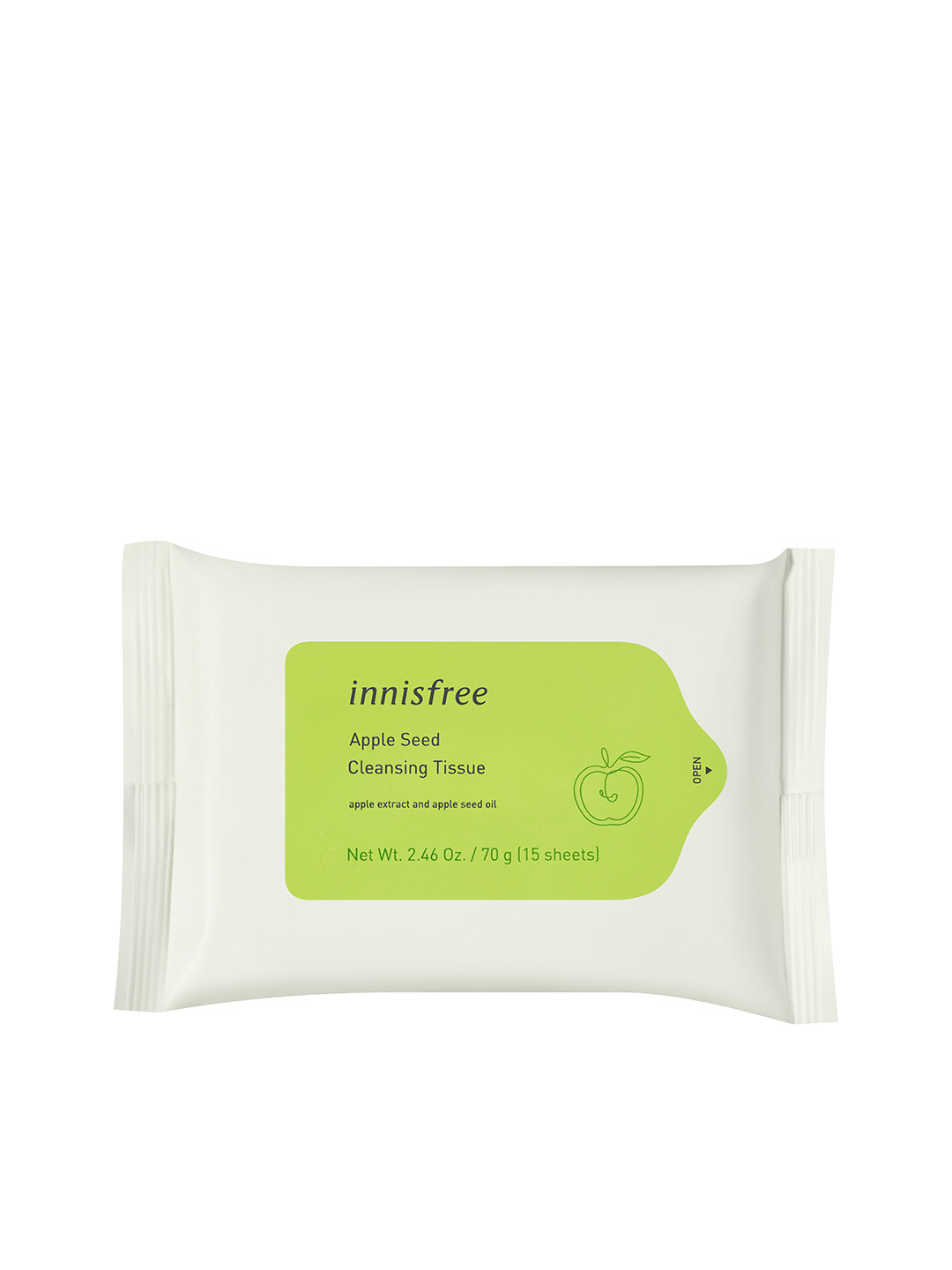 Buy Innisfree Unisex Apple Seed Cleansing Tissues 15 Sheets Makeup