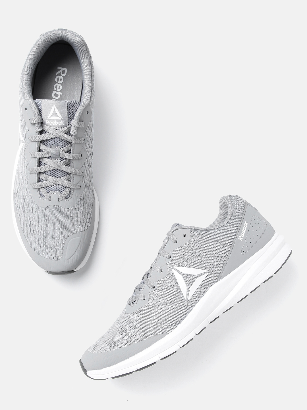 black and grey reebok shoes