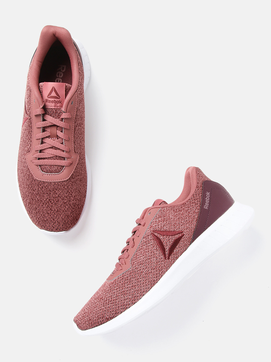 reebok pink running shoes