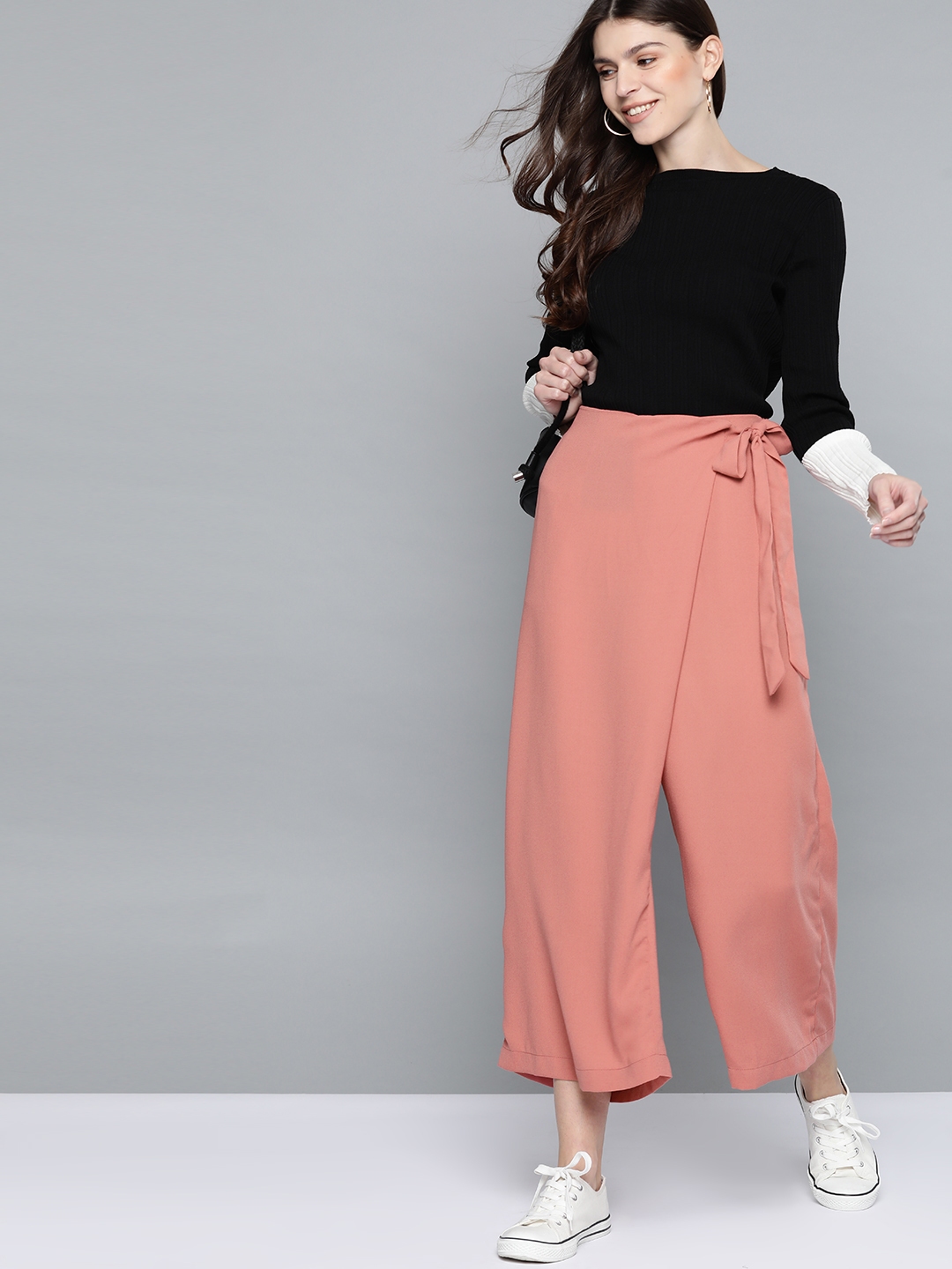 pink parallel pants