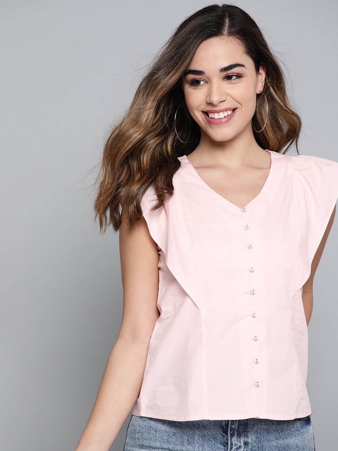 mast and harbour pink shirt