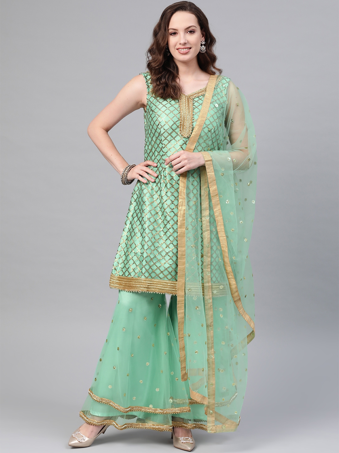 sharara set in myntra