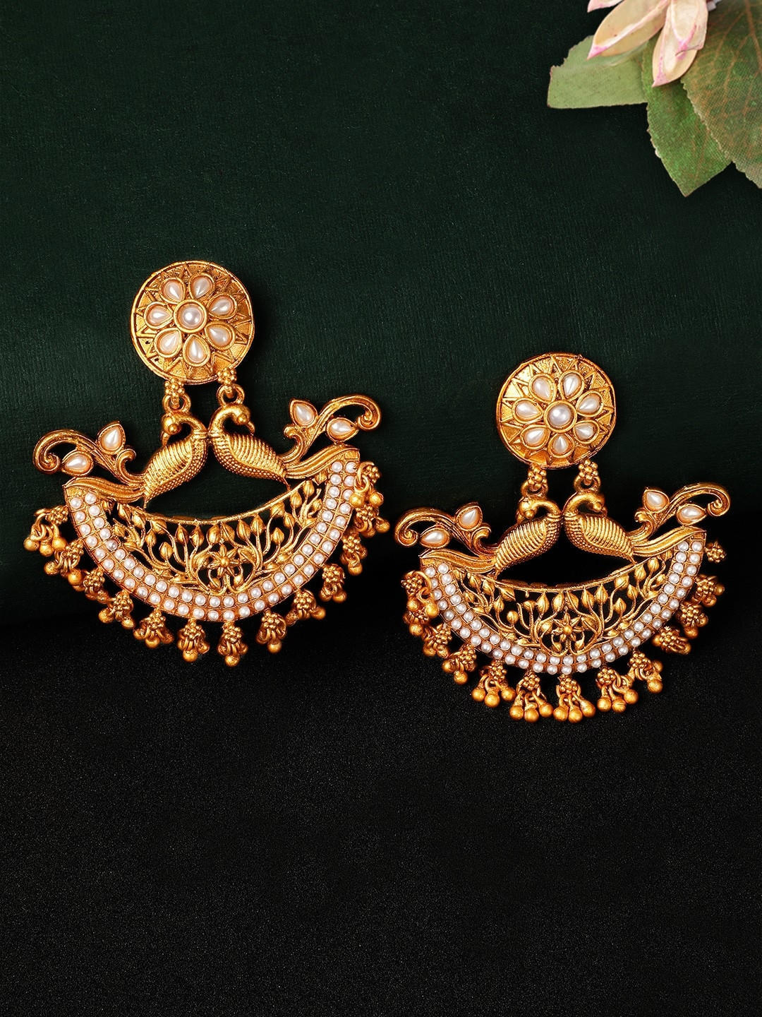 Buy Rubans Gold Plated Classic Drop Earrings Earrings for Women