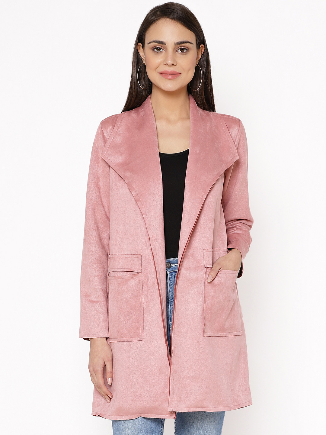 longline suede jacket
