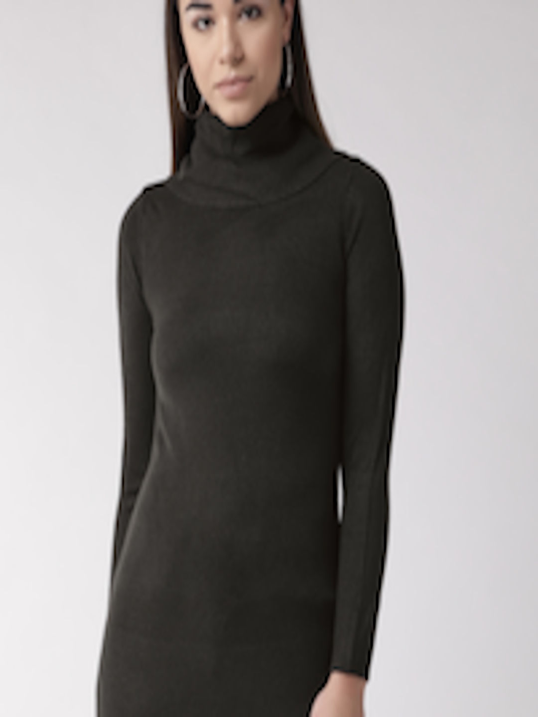 Buy Marks & Spencer Women Black Longline Solid Pullover Sweater ...