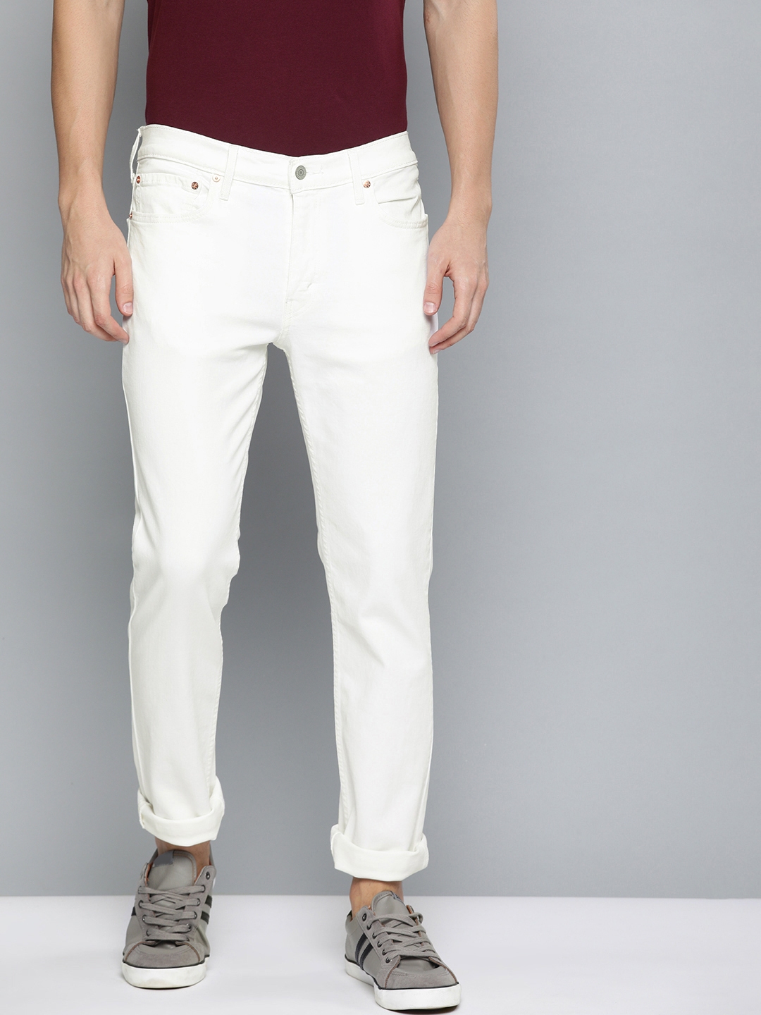 all white levis
