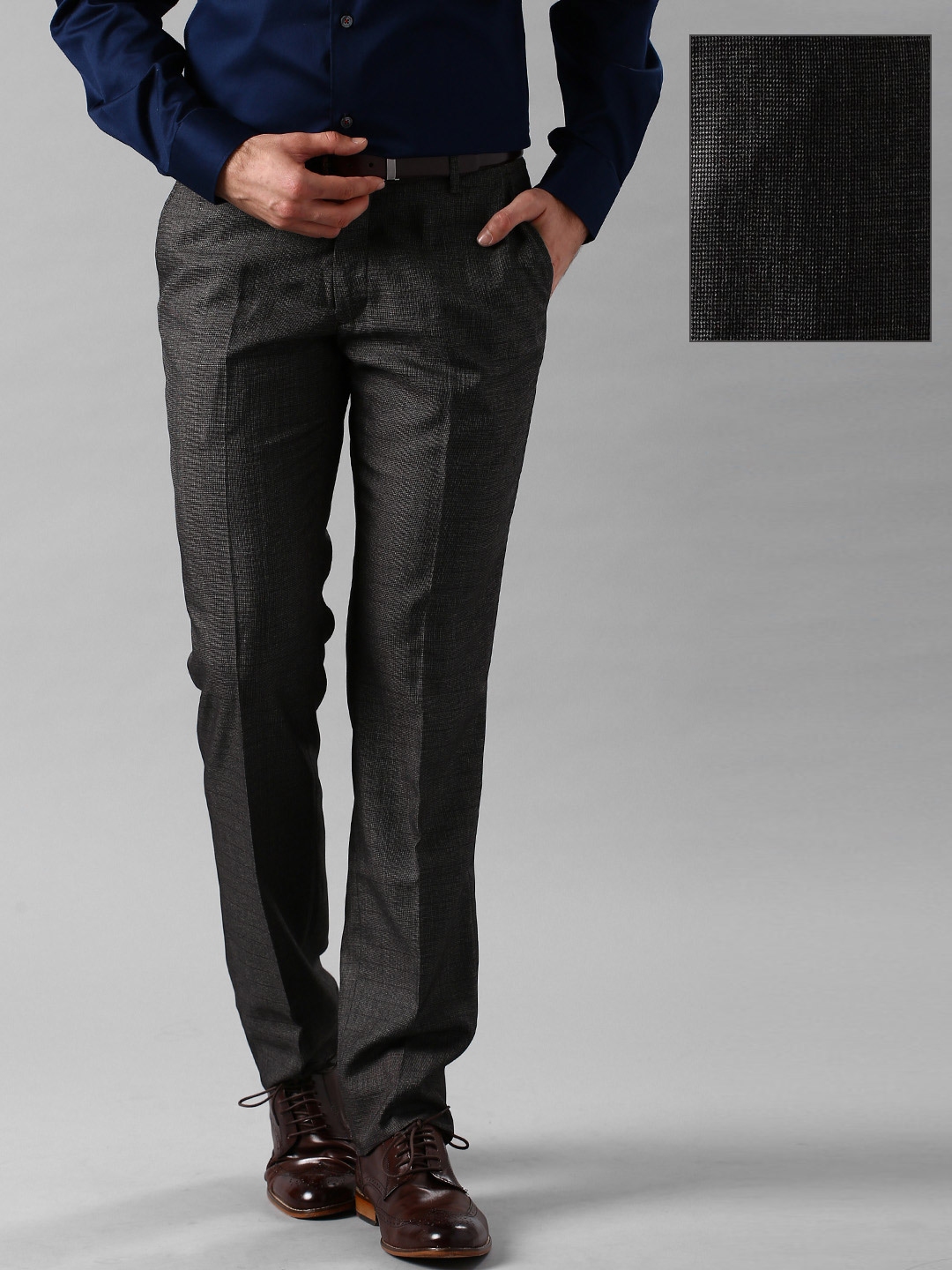 grey formal trousers women's