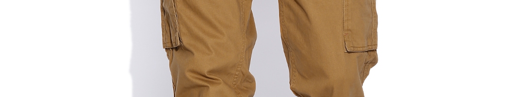 Buy Numero Uno Mustard Brown Cargo Trousers - Trousers for Men 1118277 ...