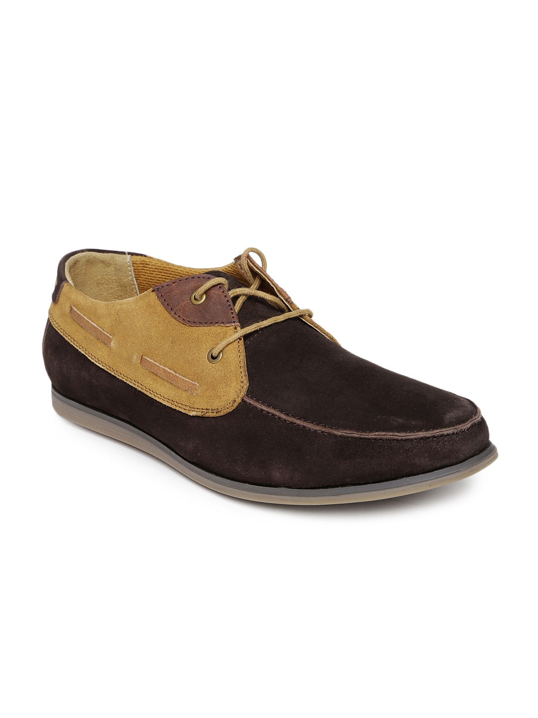 allen solly brown formal shoes