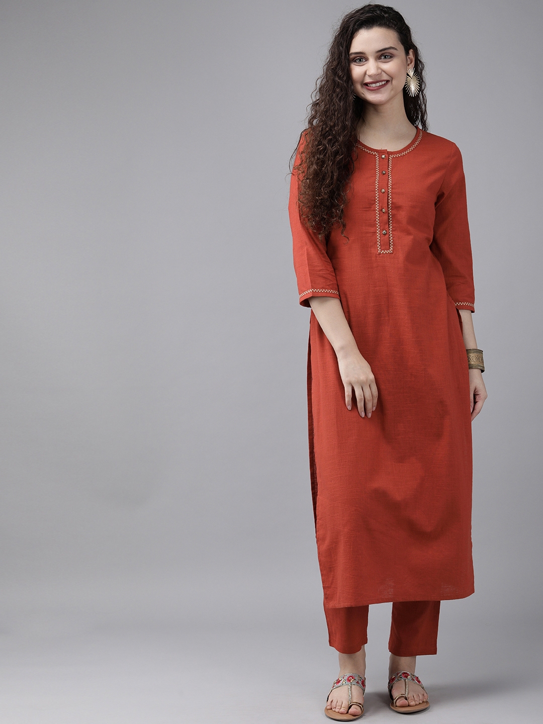 myntra anouk kurta set