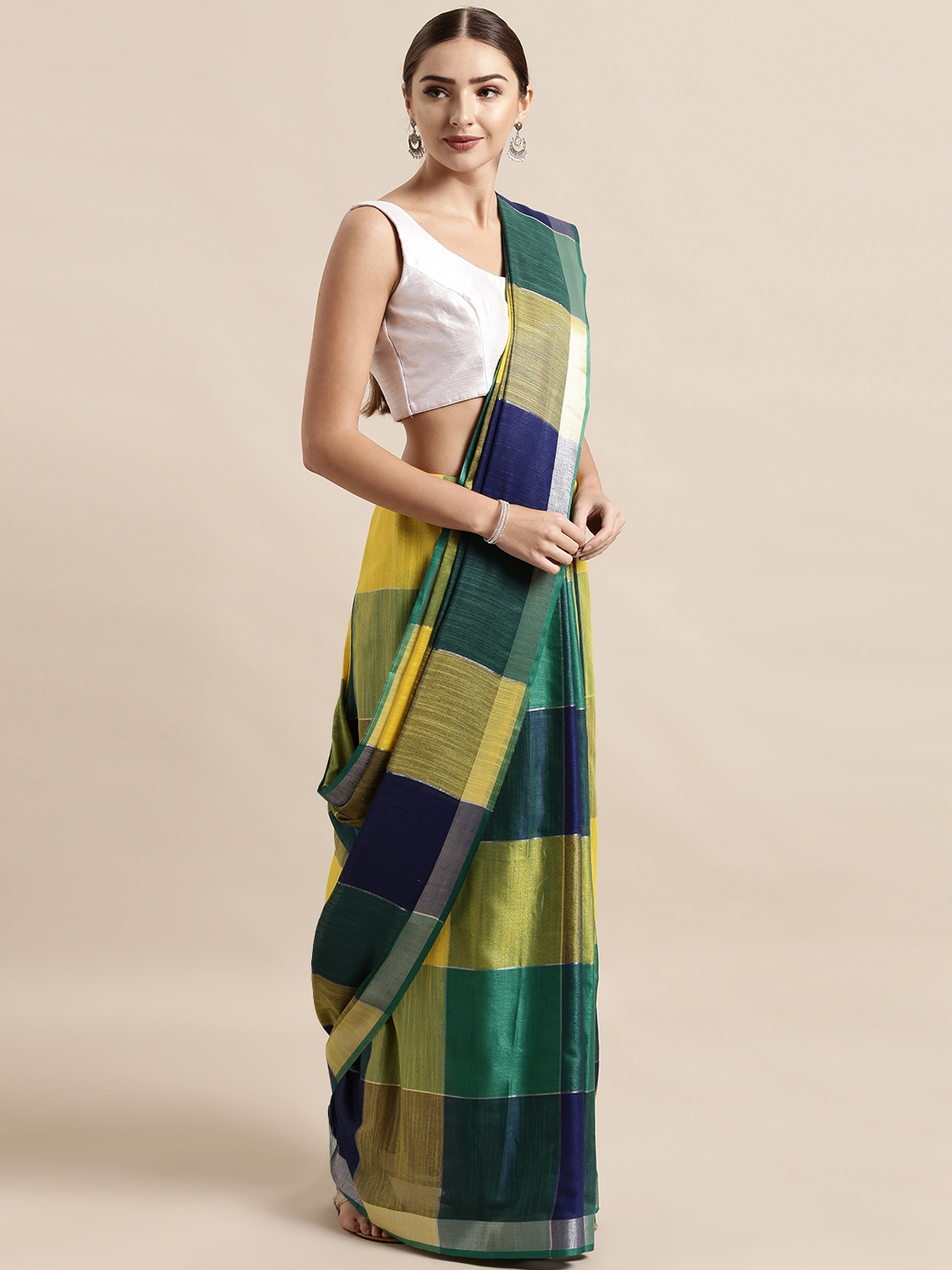 vastranand linen saree