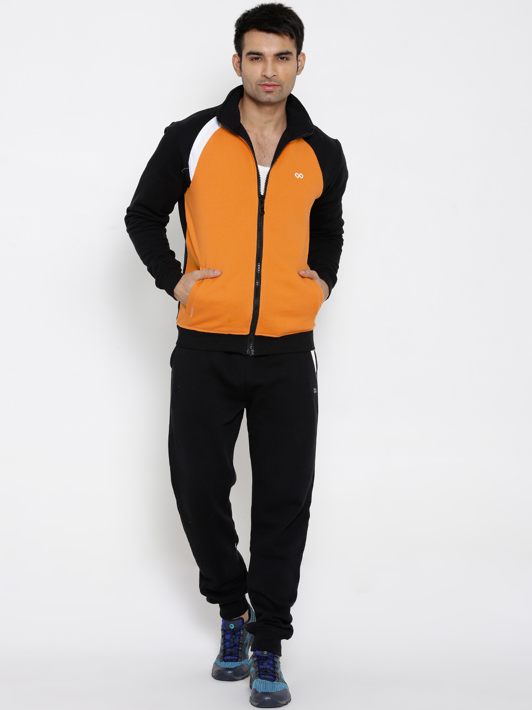 Buy Pure Play Orange & Black Arcade Tracksuit Tracksuits for Men