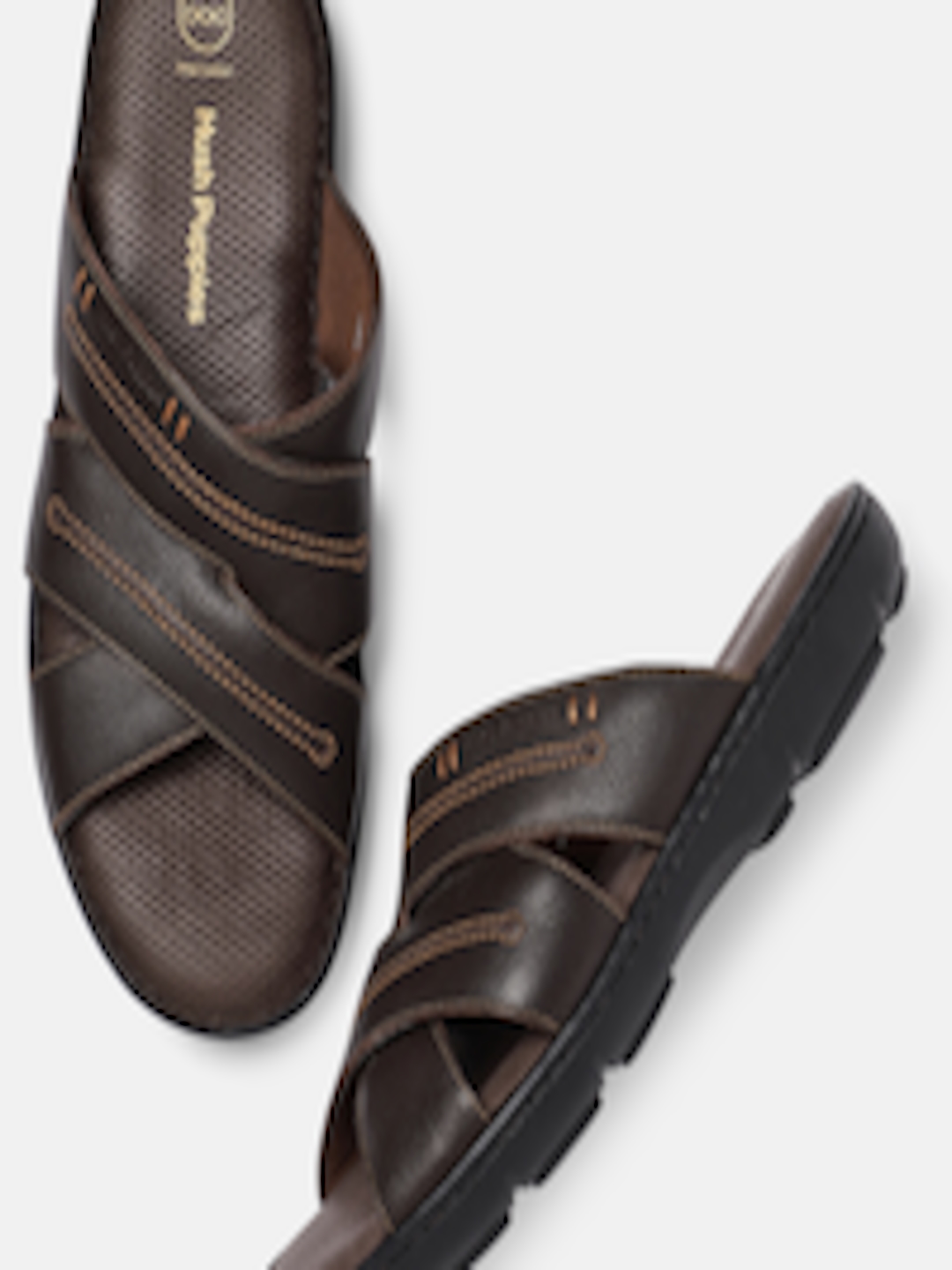 Buy Hush Puppies Men Brown Comfort Sandals - Sandals for Men 11229814 ...