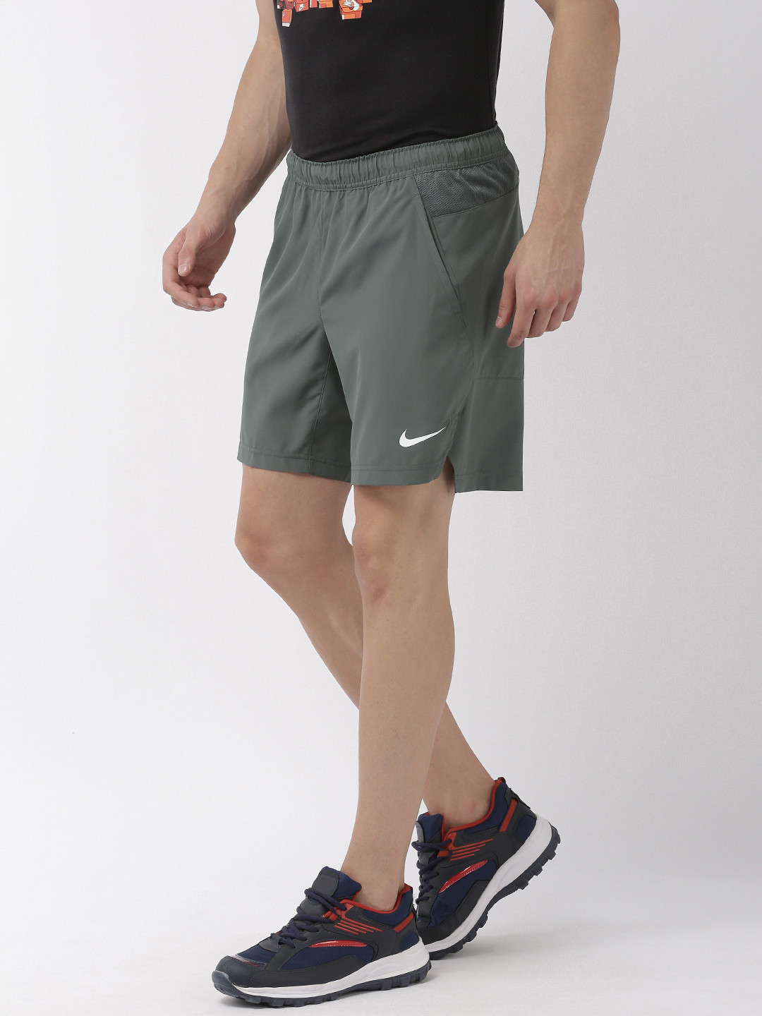 mens grey nike dri fit shorts