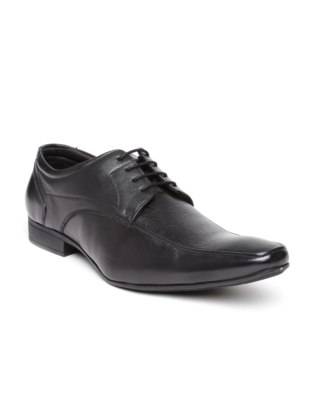 Buy Hush Puppies By Bata Men Black Leather Formal Shoes - Formal Shoes ...
