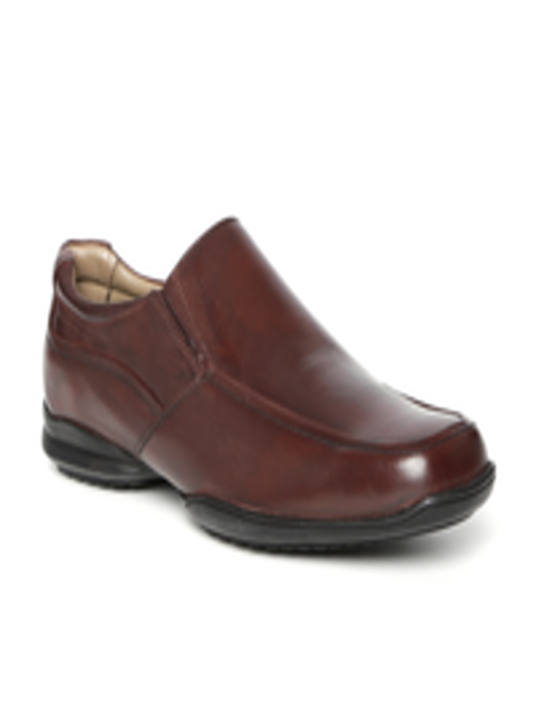 Buy Hush Puppies By Bata Brown Leather Semiformal Shoes - Formal Shoes ...