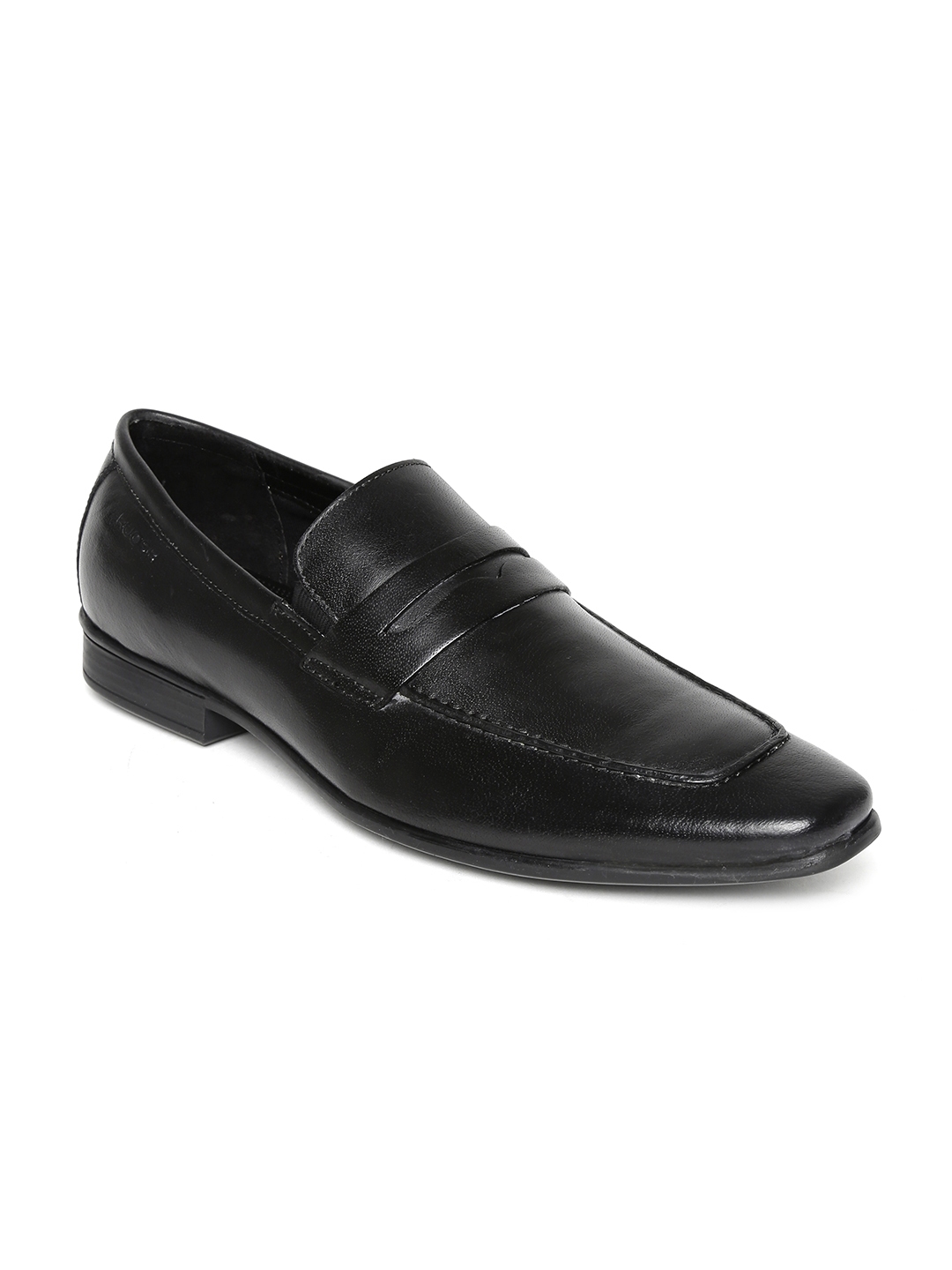 Buy Ruosh Men Black Leather Semiformal Shoes - Formal Shoes for Men ...