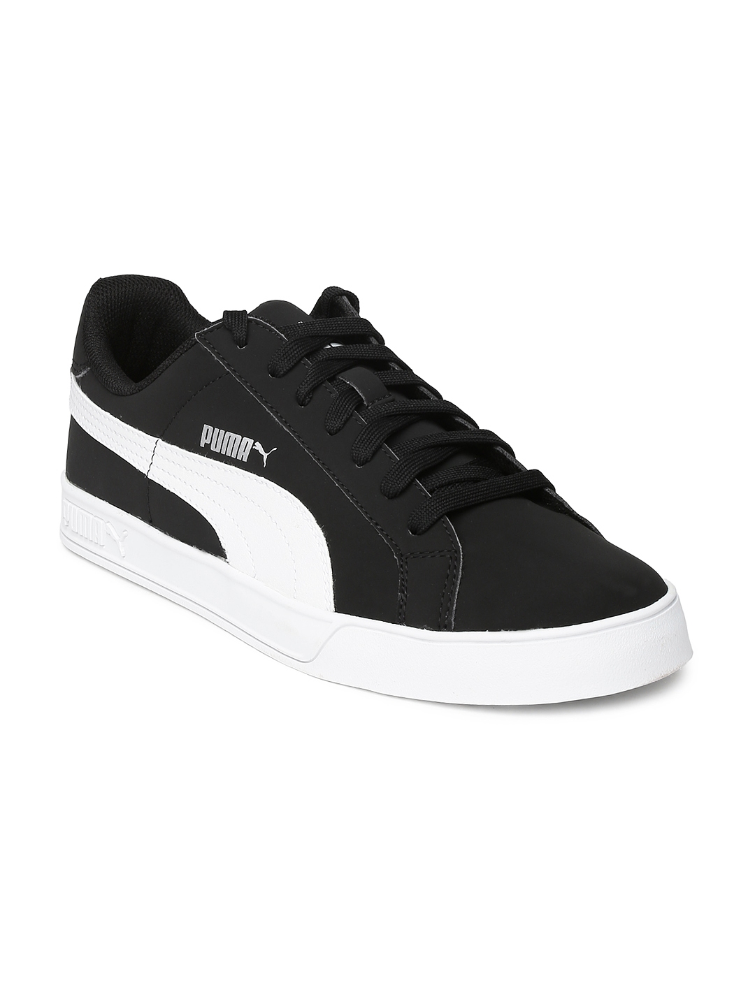 Buy PUMA Unisex Black Smash Vulc Casual Sneakers - Casual Shoes for ...