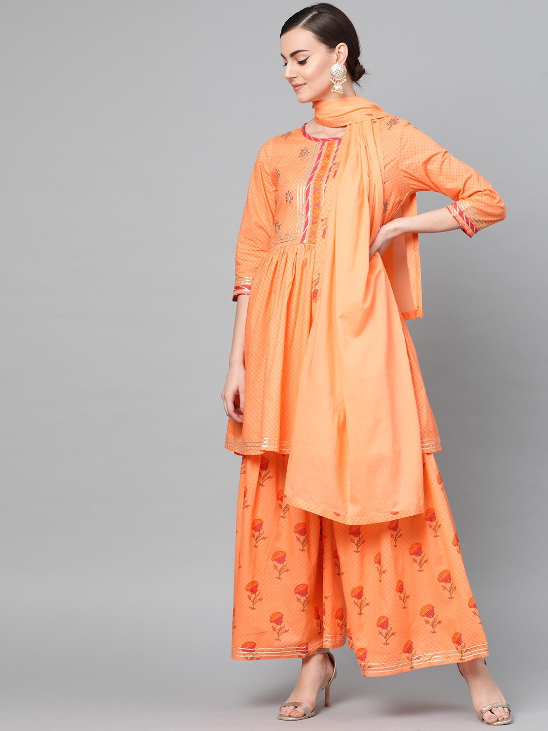 sharara set in myntra