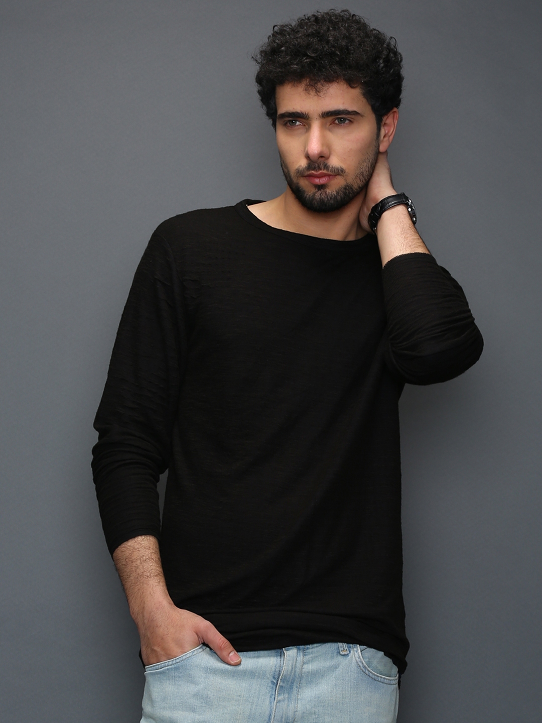black shirt for men myntra