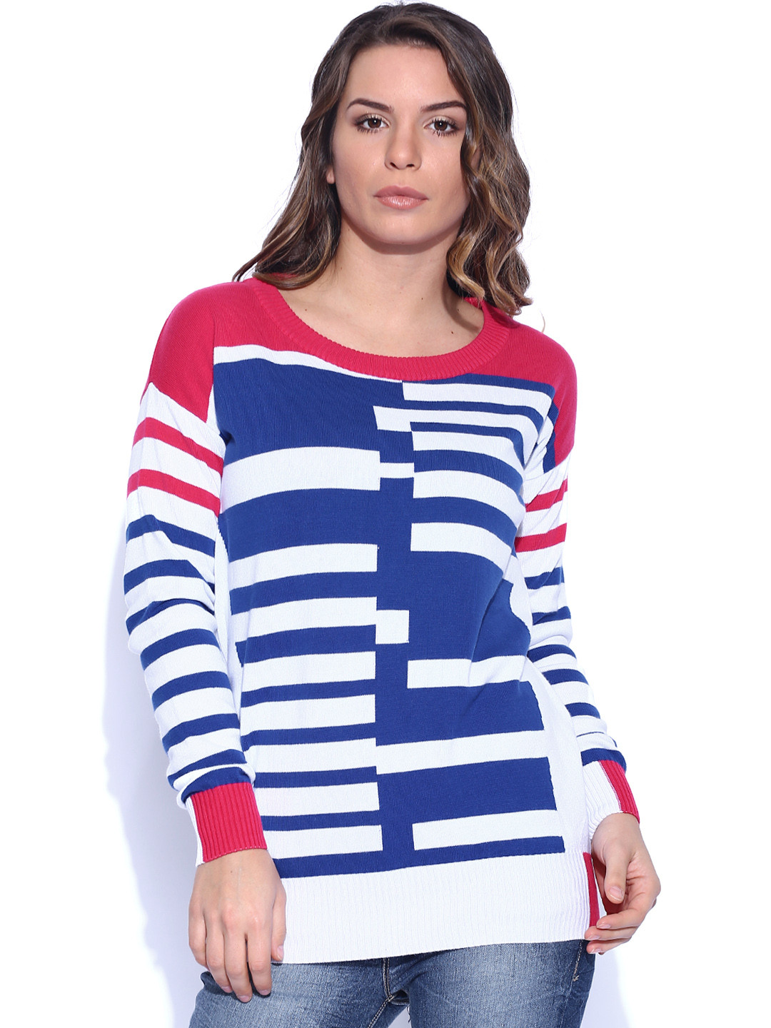 bright pink turtleneck